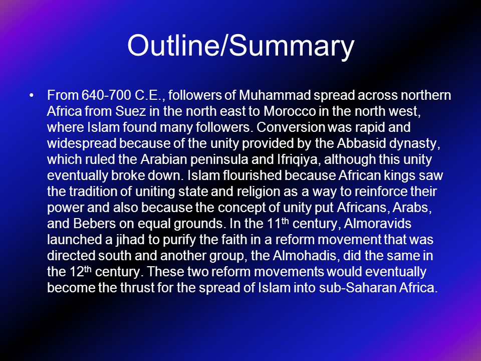 Africa and Islam Rahi Patel, Daniel Pham. Key Terms Islam – a religion  based on the Qur'an, a book believed to be the verbatim word of god, and  the teachings. - ppt