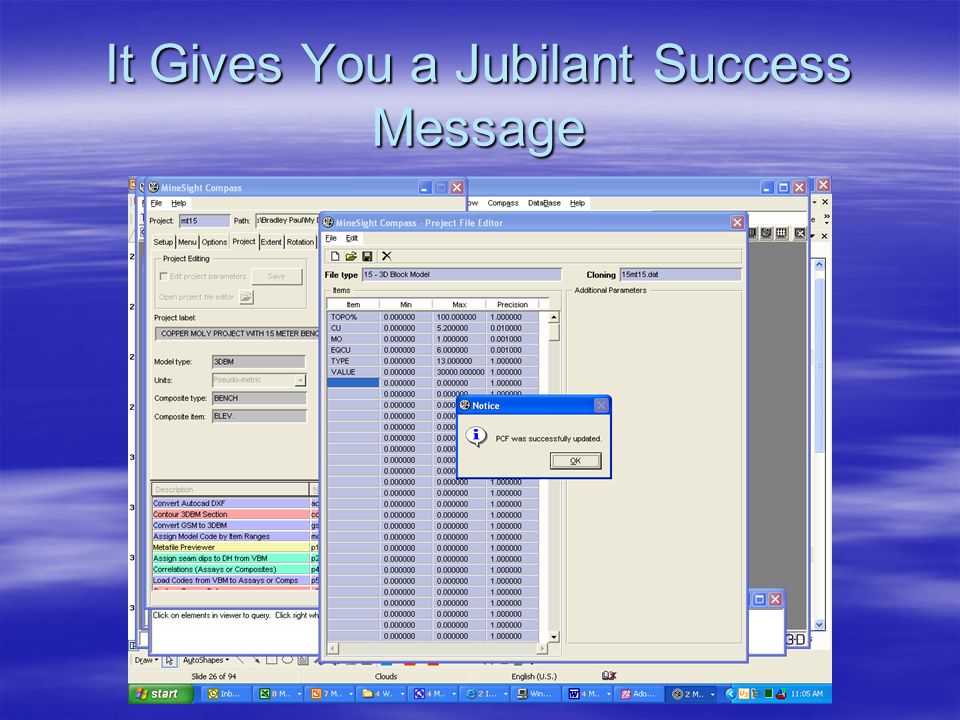 It Gives You a Jubilant Success Message