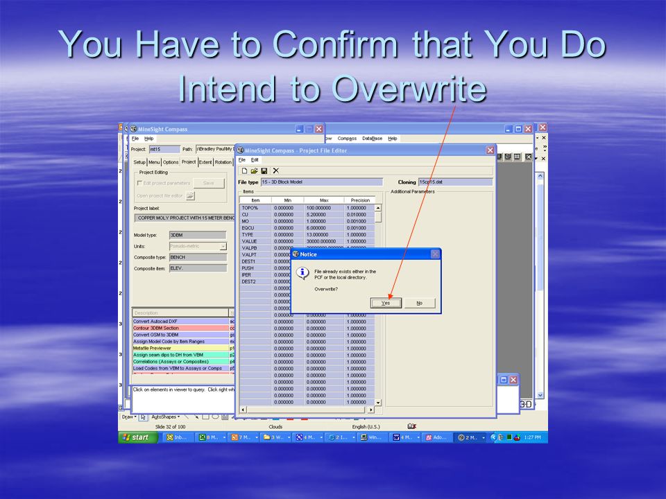 You Have to Confirm that You Do Intend to Overwrite