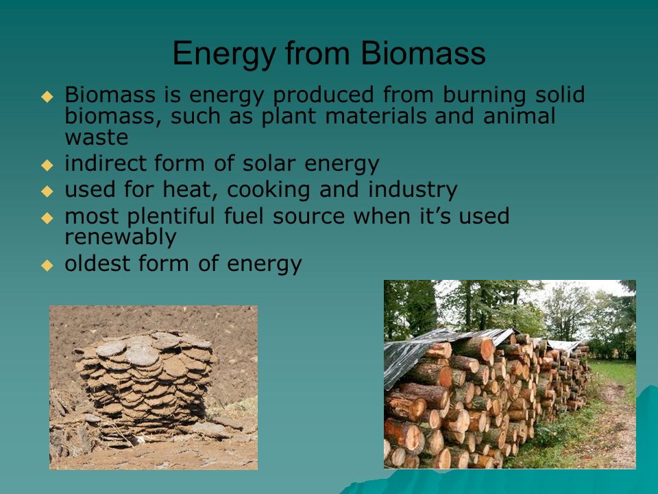 Renewable energies: biomass. Biofeuls  Biomass –Wood –Charcoal –Peat – Manure  Biodiesel  Ethanol. - ppt download