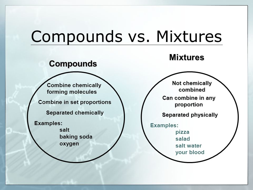 substances compounds mixtures how everything is put together mixtures and compounds