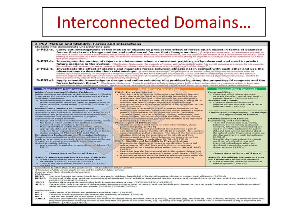 Interconnected Domains…