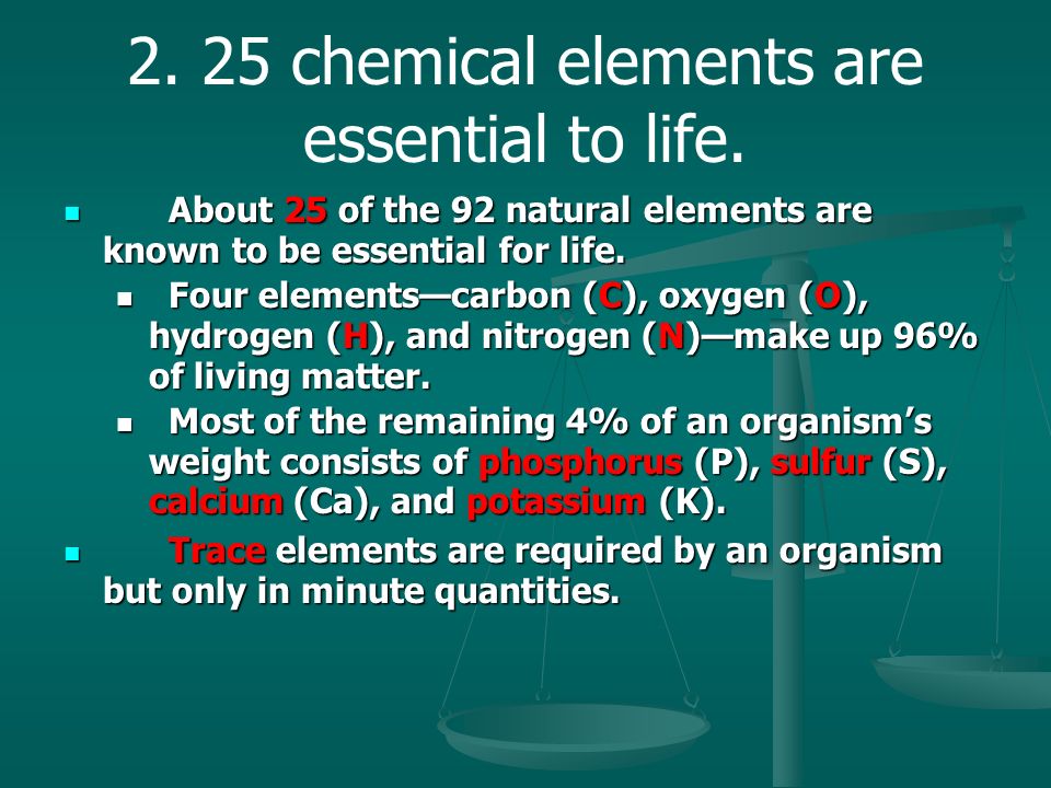 Essential C  Natural elements