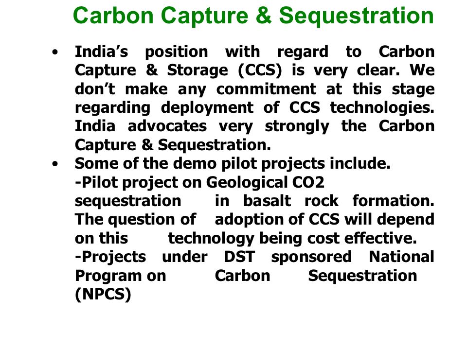 Carbon Capture Sequestration Cdm Opportunities In Power