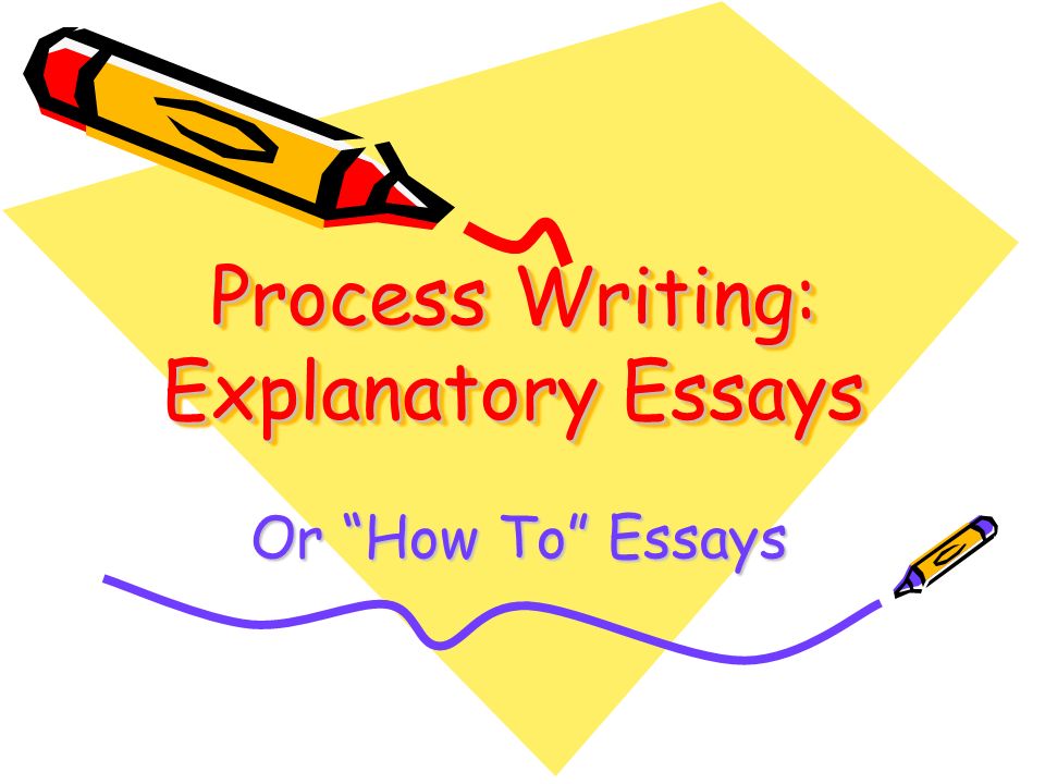 Process Writing: Explanatory Essays Or How To Essays