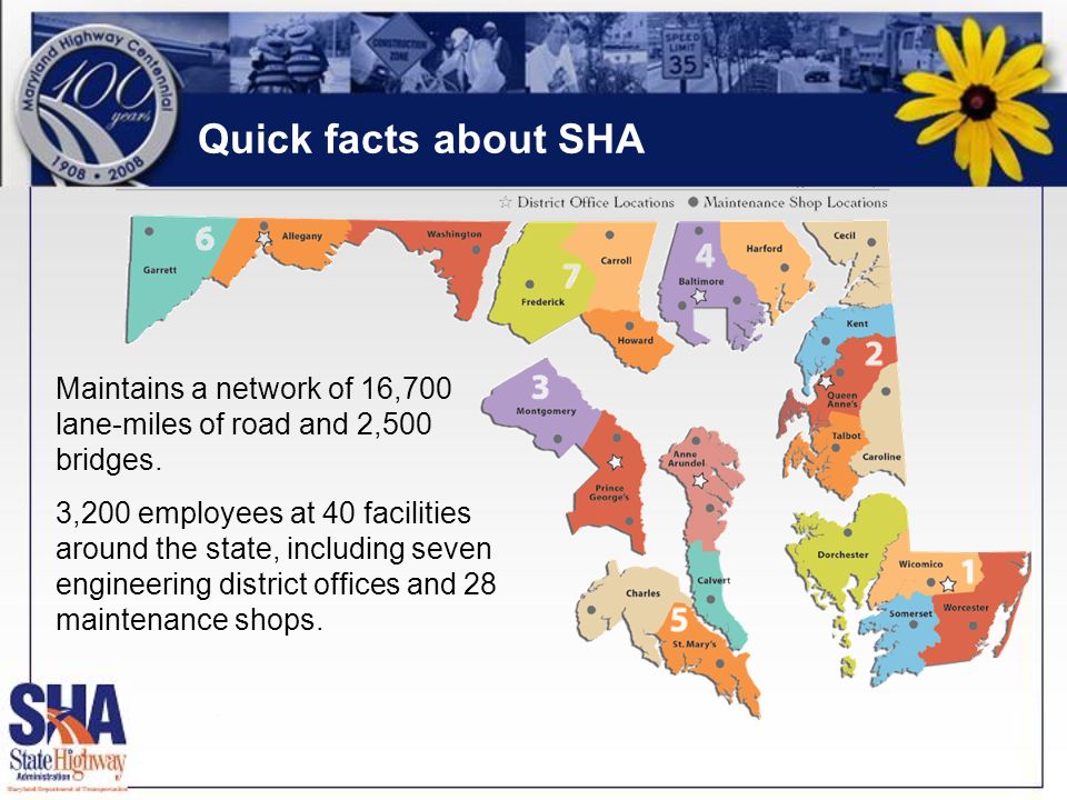 Maryland Sha District Map Example Of Maryland Performance Management Neil J. Pedersen, Administrator Maryland  State Highway Administration Fall Ppt Download