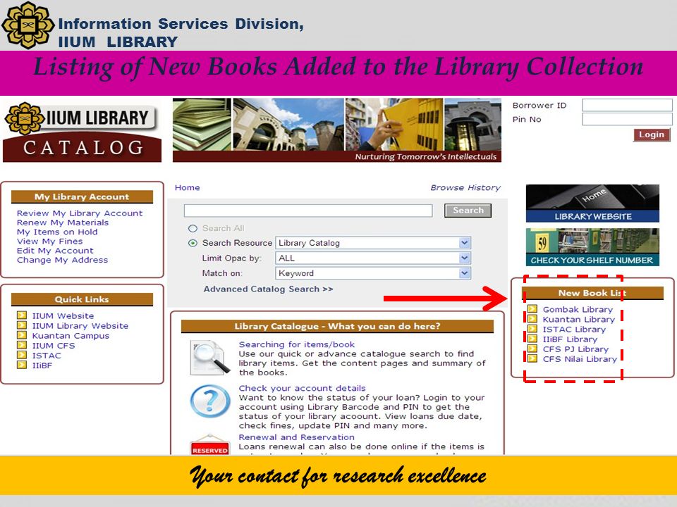 Online iium library Iium Library