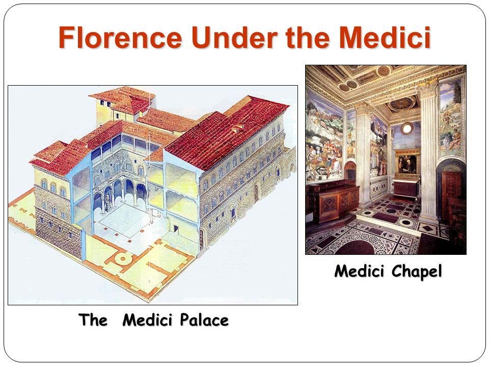 Florence Under the Medici Medici Chapel Medici Chapel The Medici Palace