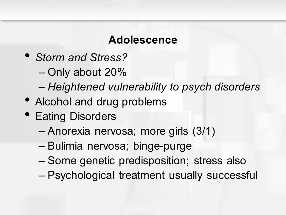 storm and stress psychology