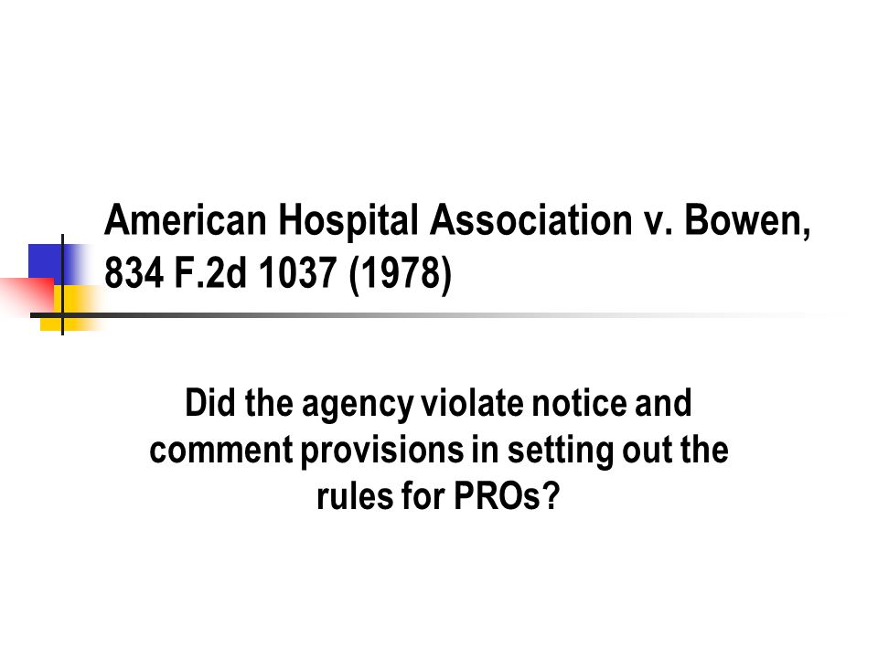 American Hospital Association v.