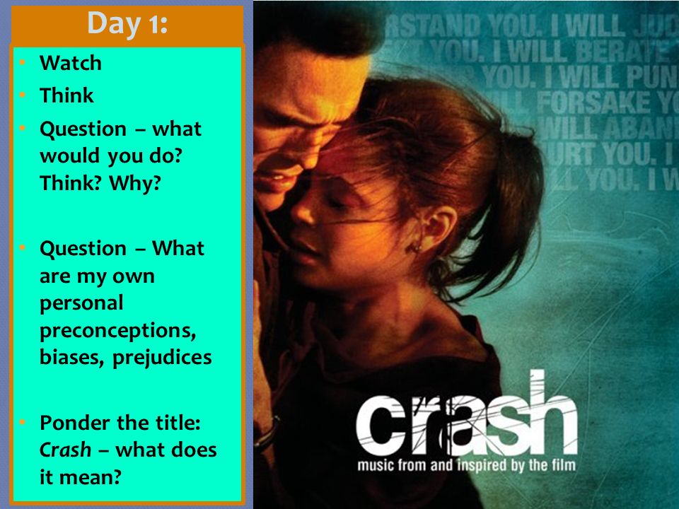 Day 1: Watch Think Question – what would you do. Think.