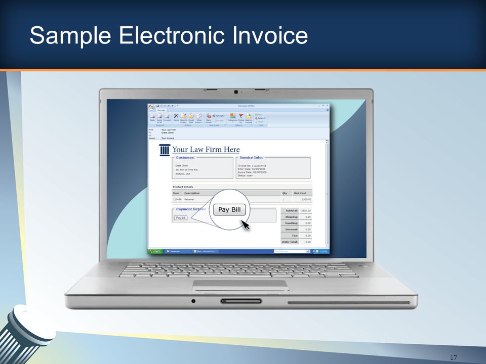 Sample Electronic Invoice 17