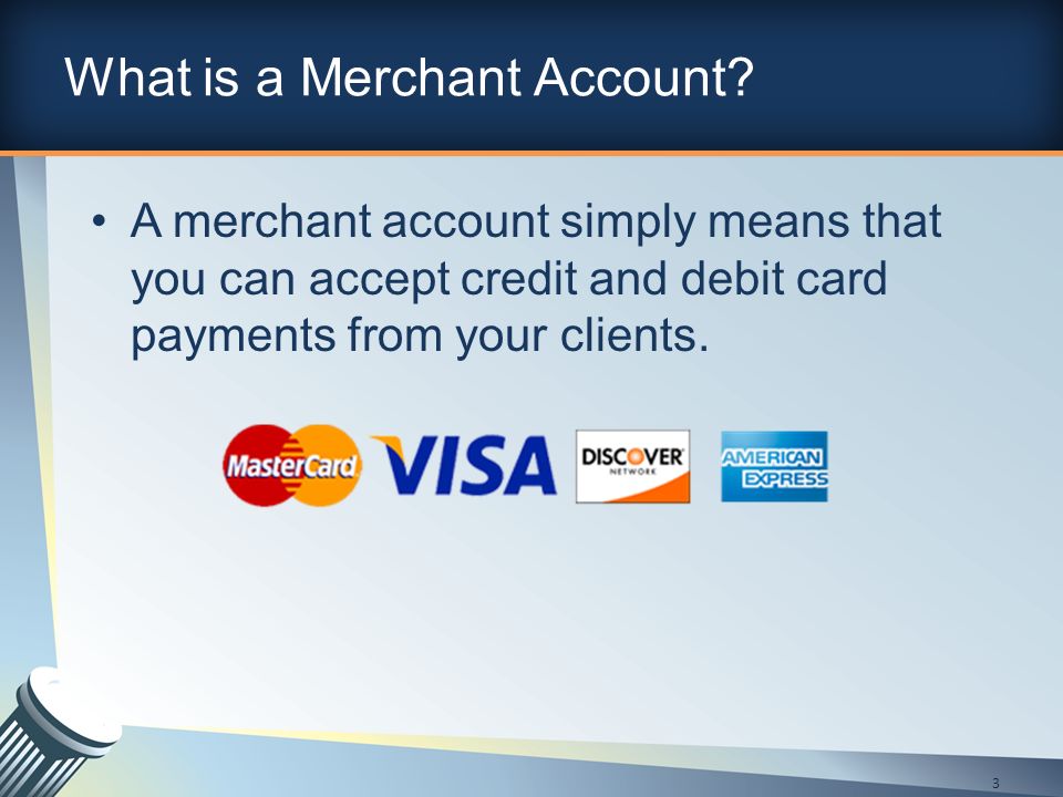 What is a Merchant Account.