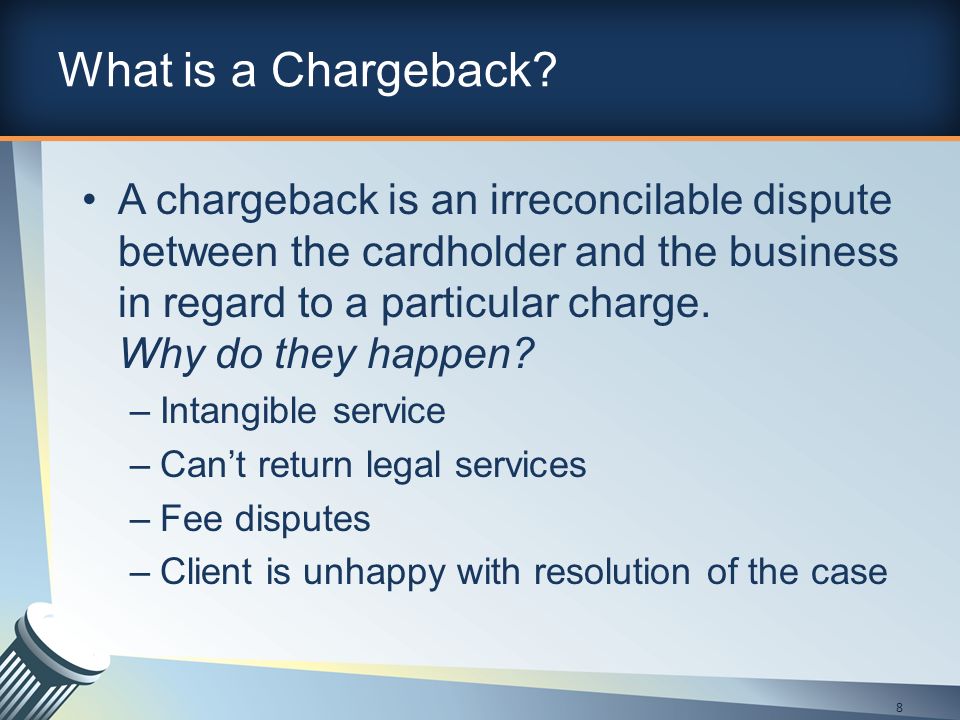What is a Chargeback.