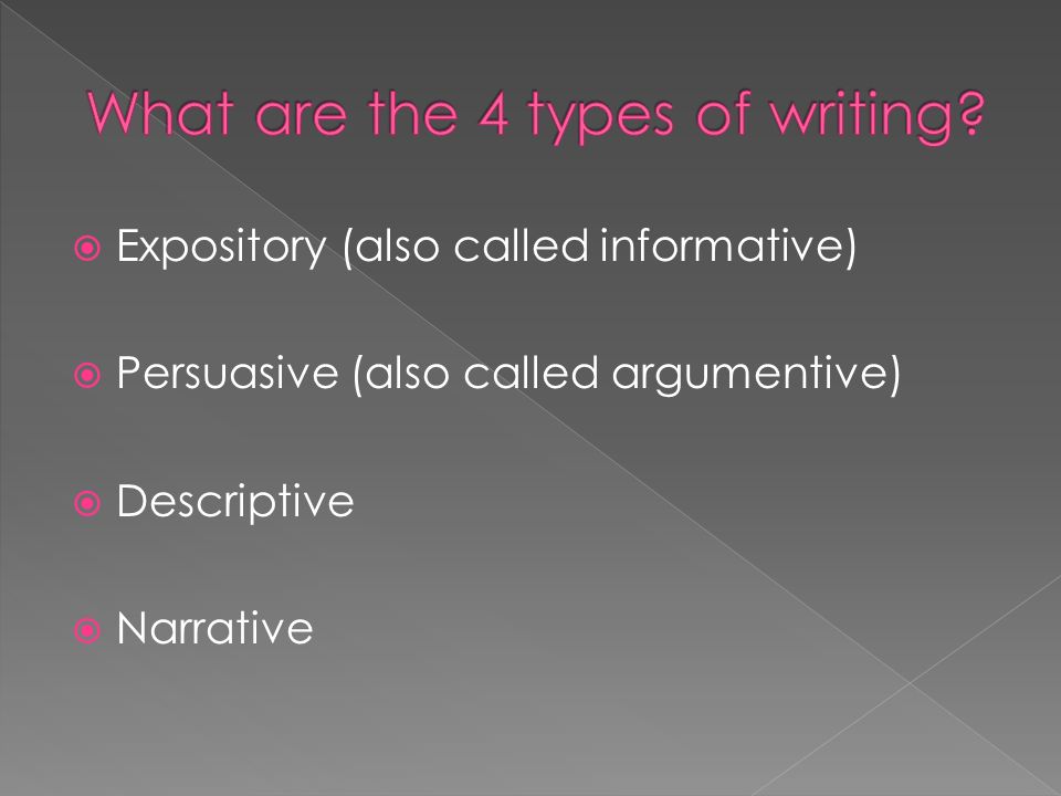 expository writing can also be narrative or descriptive