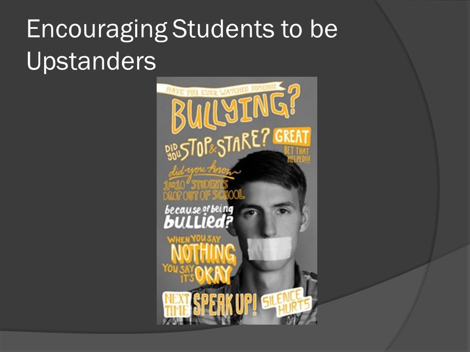 Encouraging Students to be Upstanders