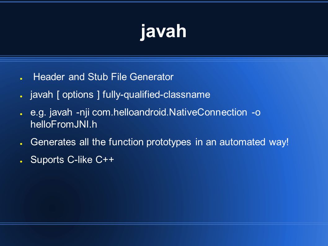 What is Android NDK ○ A toolset that lets you embed in you app native  source code ○ C, C++(recently supported December 2010) and assembly(?) ○ It  is supported. - ppt download