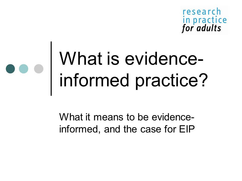 Skills For Evidence-informed Practice: Interactive Workshop Cambridge ...