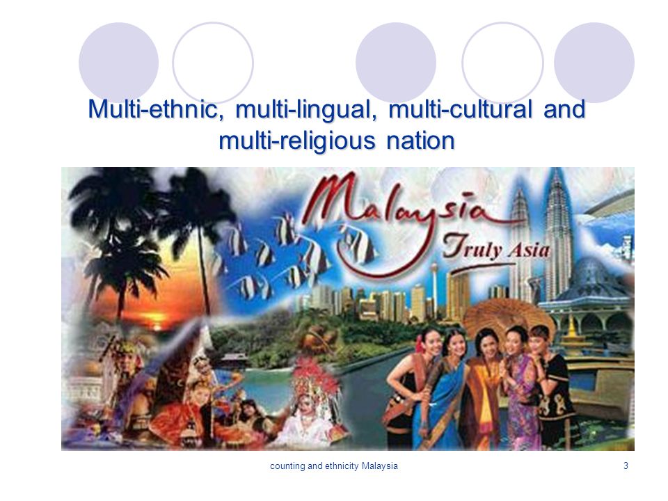 counting and ethnicity Malaysia3 Multi-ethnic, multi-lingual, multi-cultural and multi-religious nation