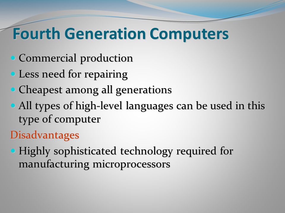 fourth generation computers