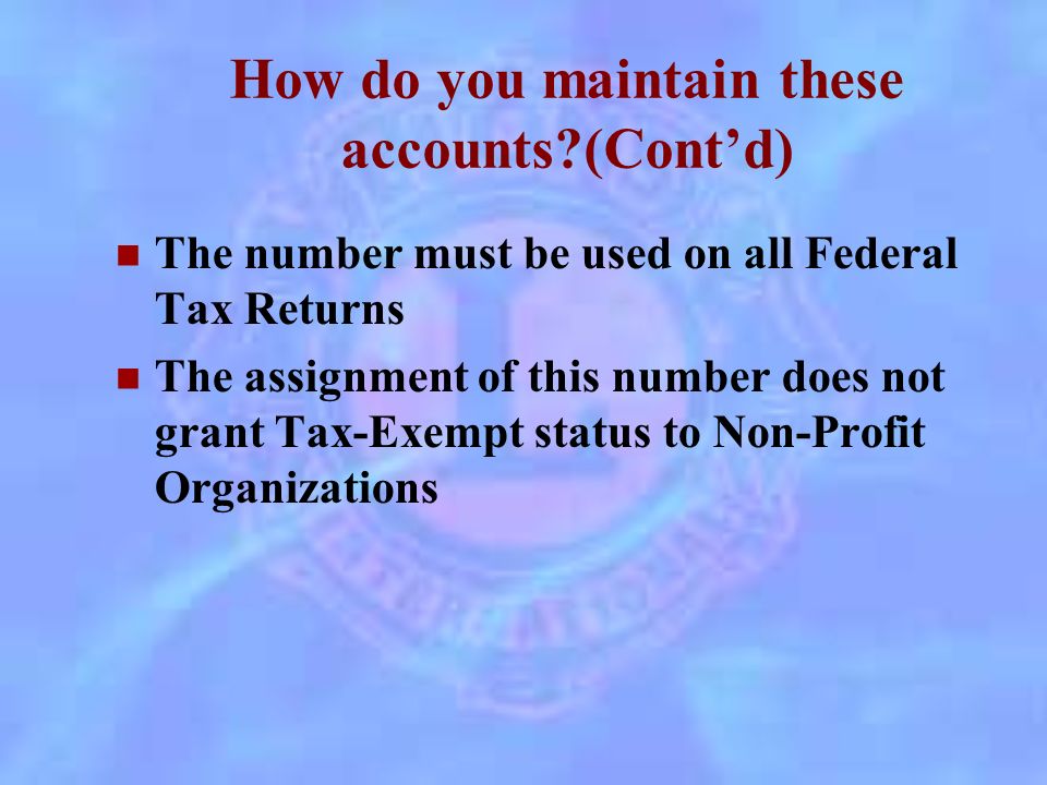 How do you maintain these accounts. Through Separate Bank Accounts Opening Banks Accounts : 1.