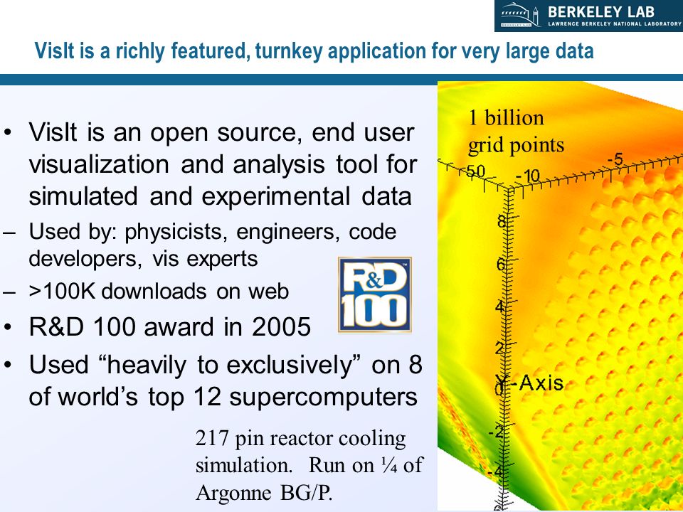 VisIt: a visualization tool for large turbulence simulations  Outline  Success stories with turbulent simulations Overview of VisIt project 1 Hank  Childs. - ppt download