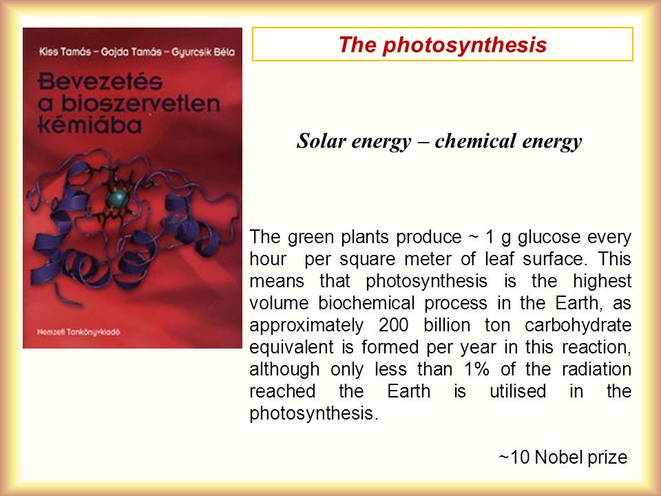 The role of metal ions in photosynthesis. The green plants produce ~ 1 g  glucose every hour per square meter of leaf surface. This means that  photosynthesis. - ppt download