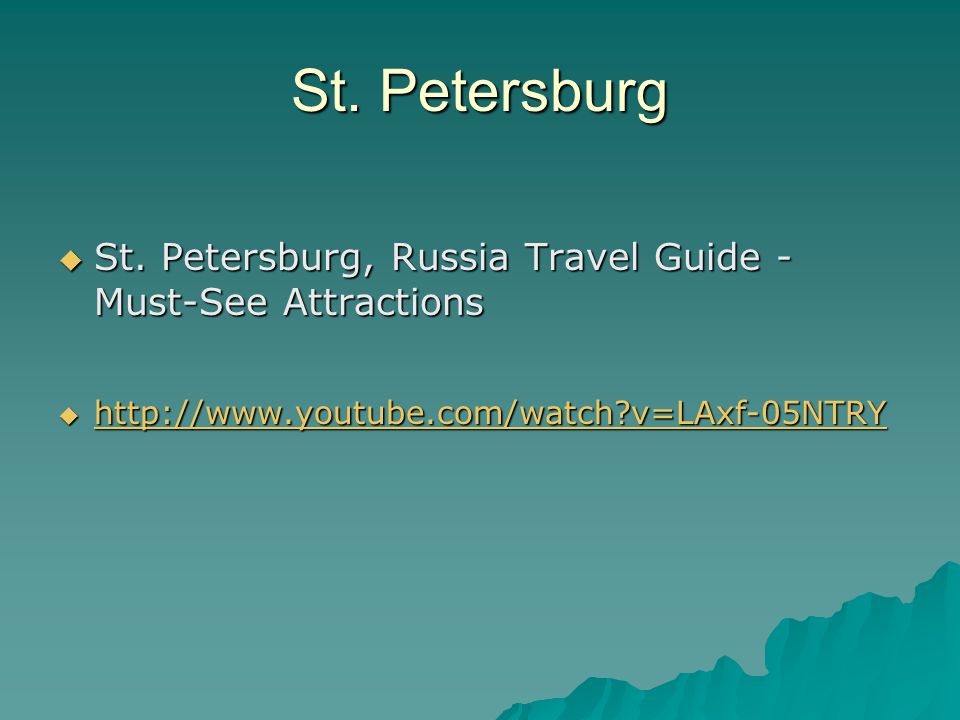St. Petersburg  St.