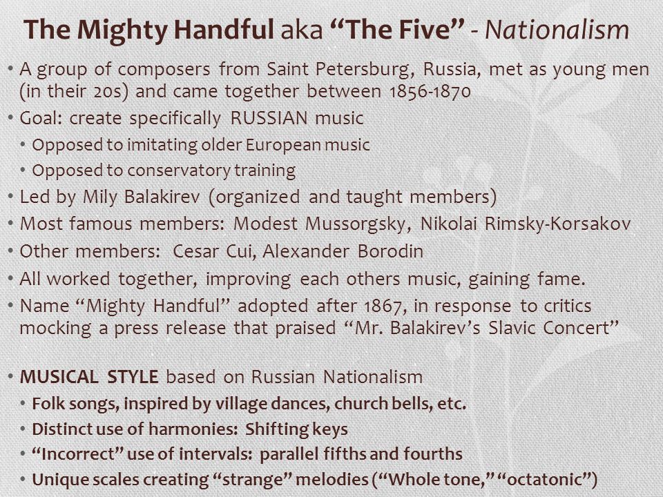 The Romantic Era Romantic Music In Russia The Mighty - 