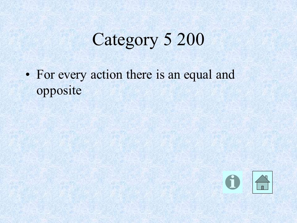 Category For every action there is an equal and opposite