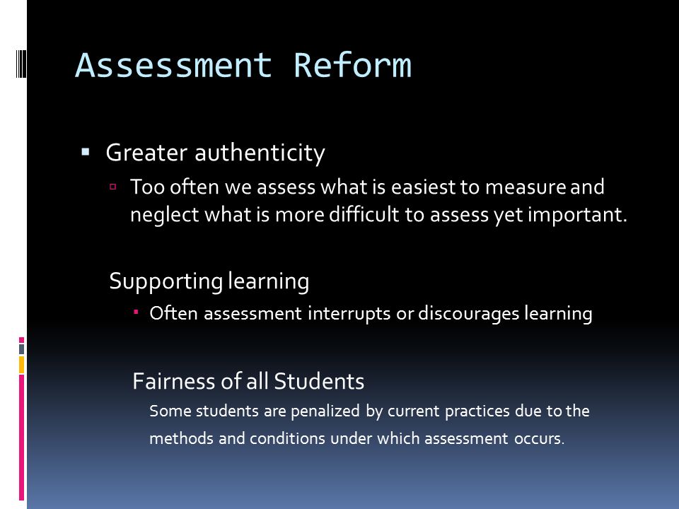 importance of authentic assessment