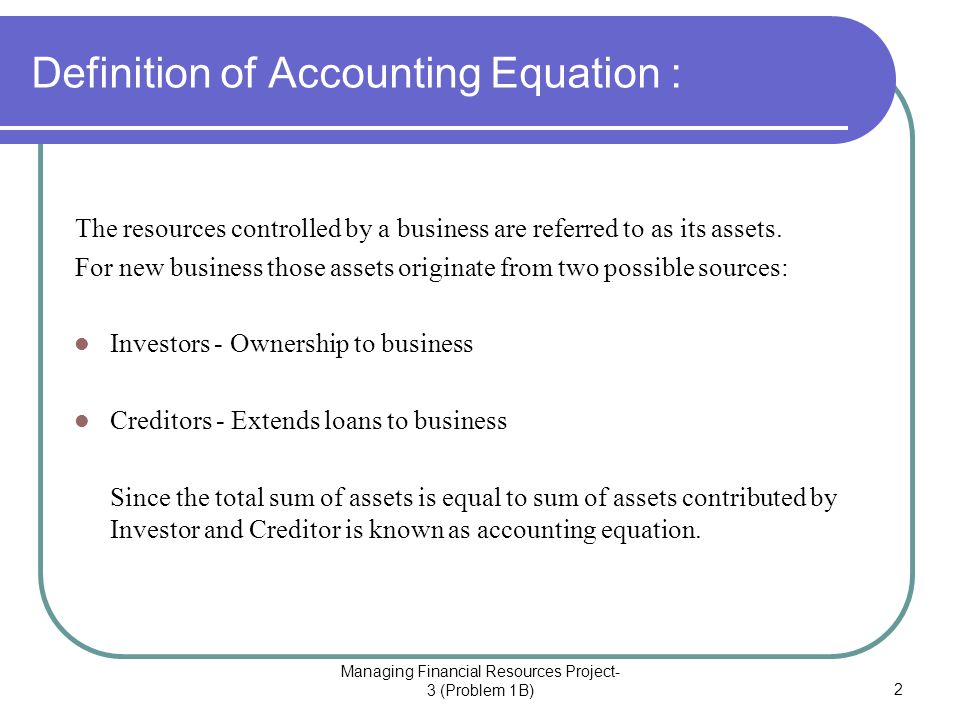 Accounting Equation Level 7 Omar Salem Group B Ppt Download