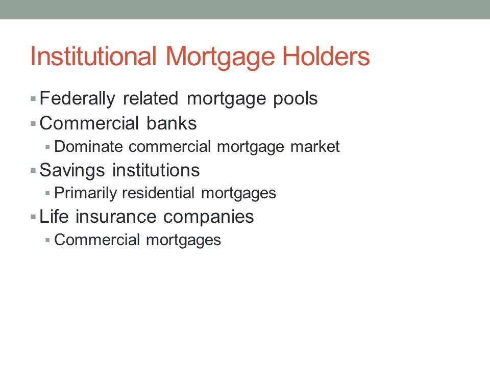 What type of financial institution primarily provides mortgages the book of binary options