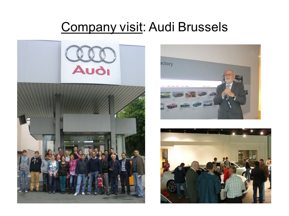 Company visit: Audi Brussels