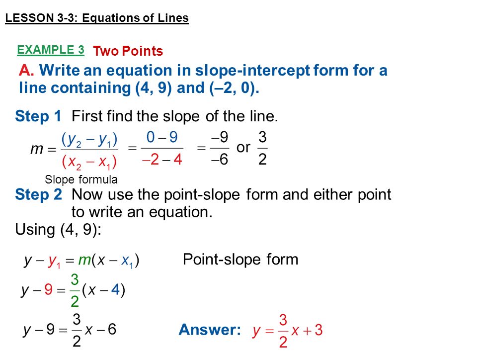 Targets Write An Equation Of A Line Given Information About The Graph Solve Problems By Writing Equations Lesson 3 4 Equations Of Lines Targets Ppt Download
