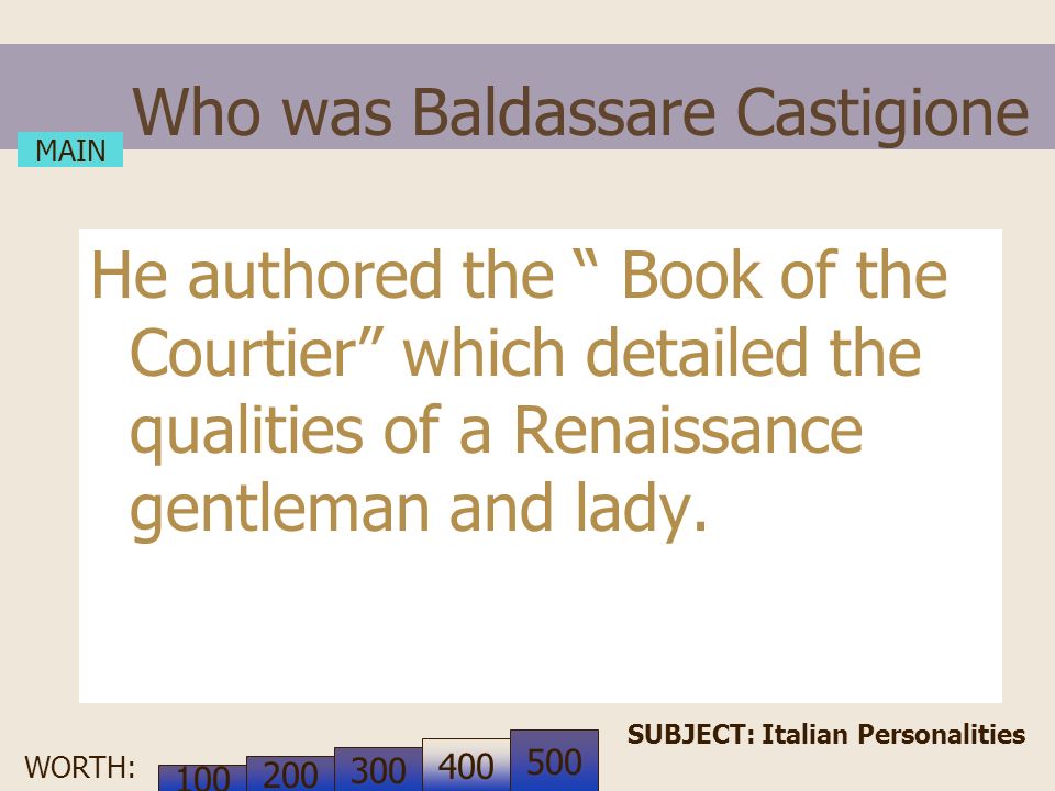 WORTH: Who were Boccaccio and Petrarch.