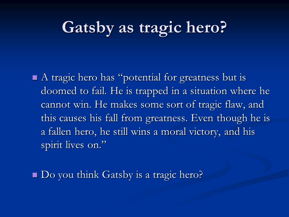 jay gatsby tragic hero