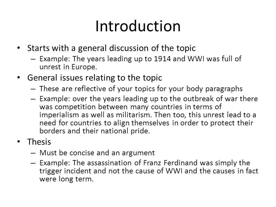 history research paper introduction example