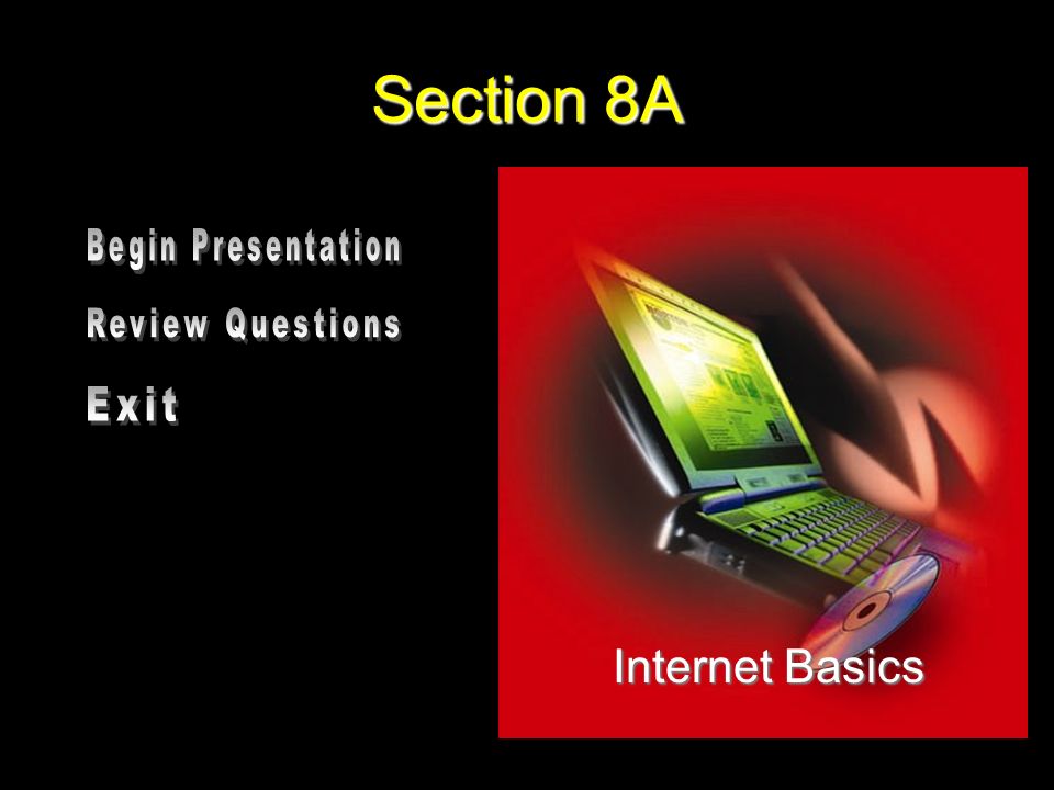 Section 8A Internet Basics