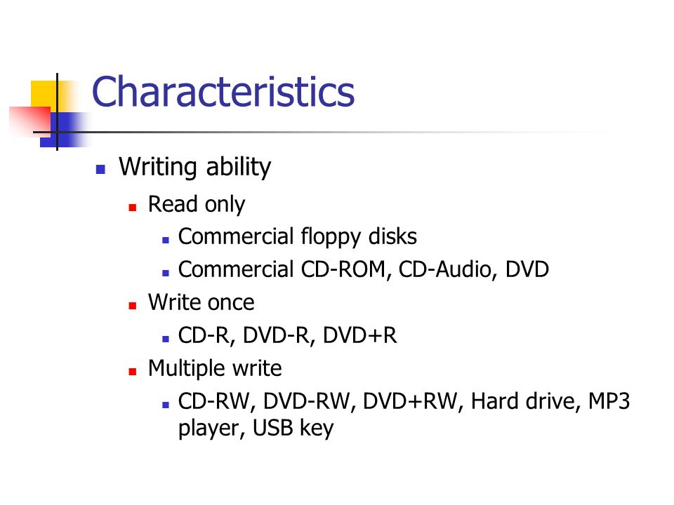 characteristics of cd rom