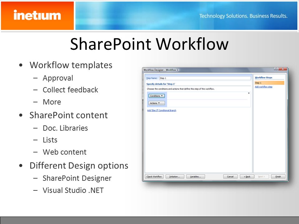 sharepoint 2007 overview and solution examples inetium ppt download sharepoint workflow templates download