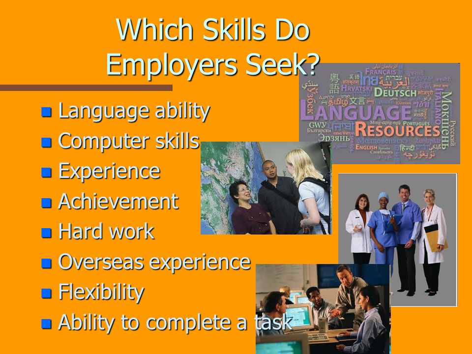 Which Skills Do Employers Seek.