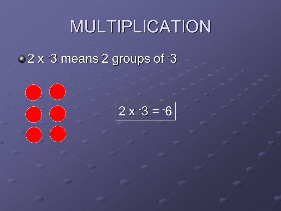 MULTIPLICATION Red and yellow tiles can be used to model multiplication.