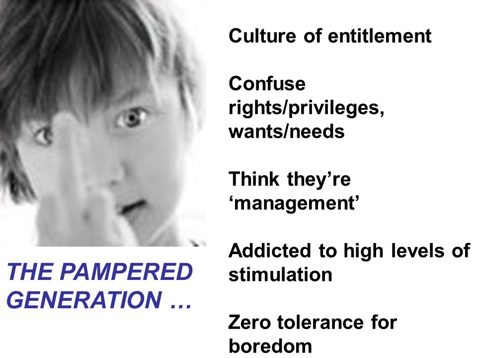 PARENTING THE PAMPERED GENERATION Living in a Culture of Entitlement Dr.  Maggie Mamen Psychologist. - ppt download