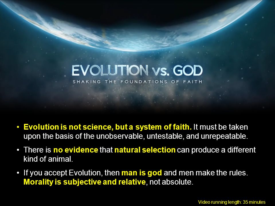 Evolution vs. God: Shaking the Foundations of Faith DVD