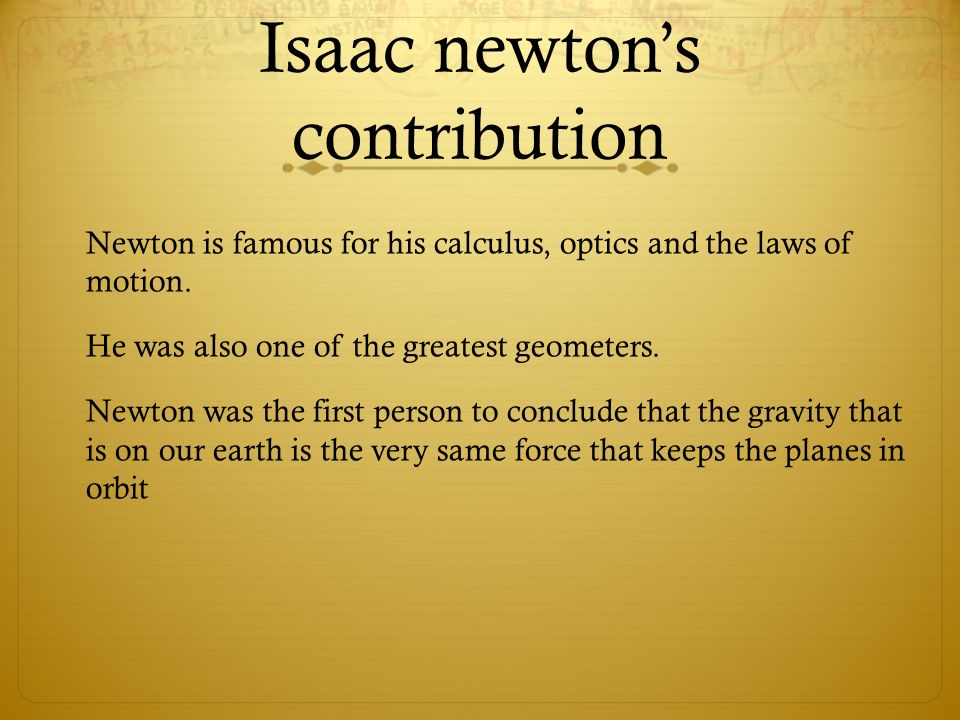 contribution of isaac newton in mathematics in simple words