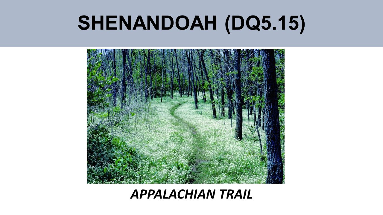 SHENANDOAH (DQ5.15) APPALACHIAN TRAIL