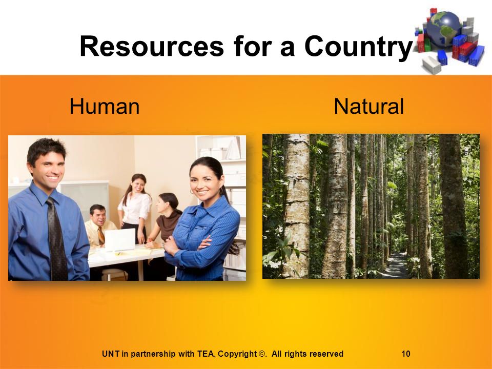 Resources for a Country UNT in partnership with TEA, Copyright ©.
