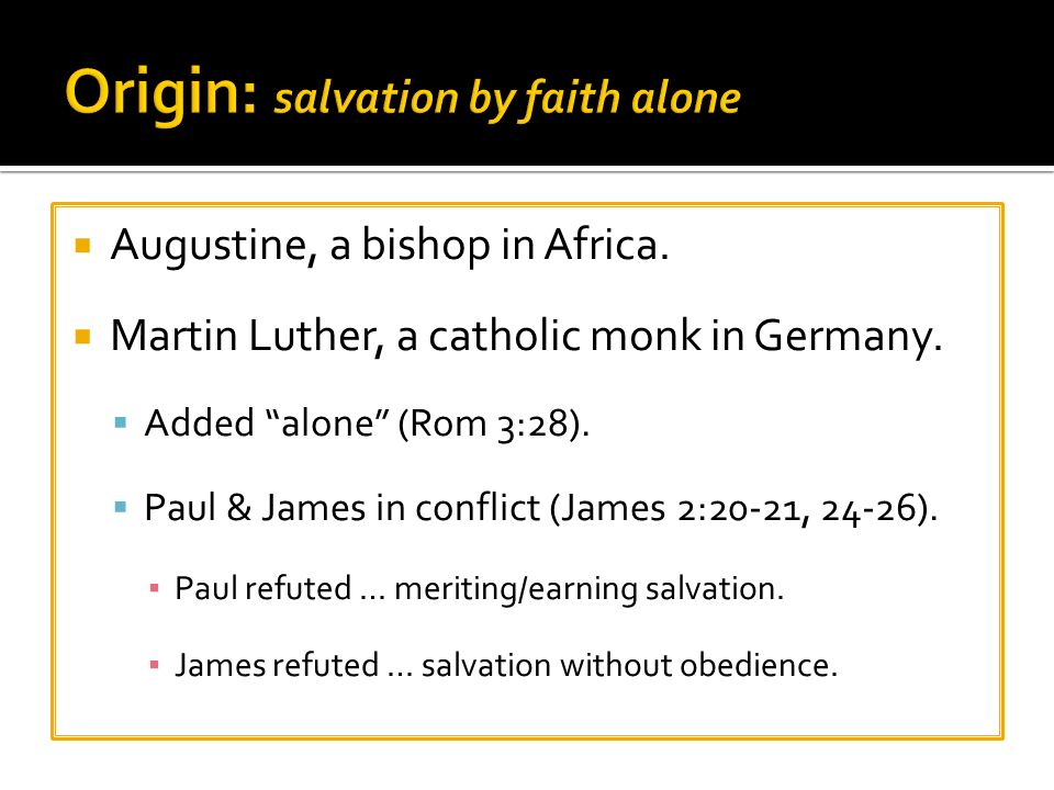  Augustine, a bishop in Africa.  Martin Luther, a catholic monk in Germany.