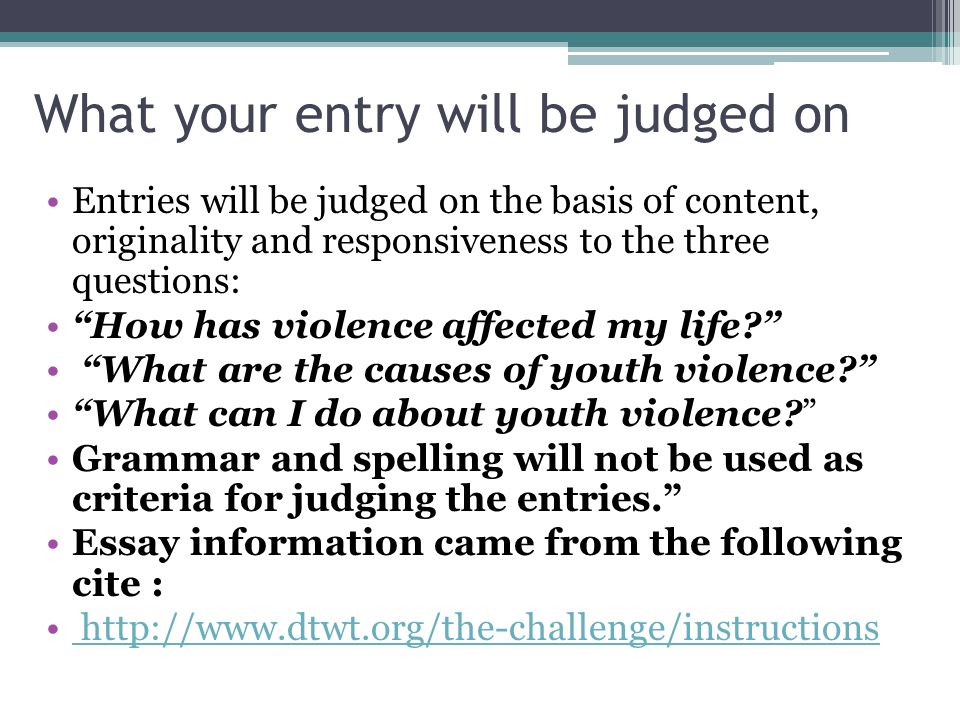 Essay on how violence affect our life
